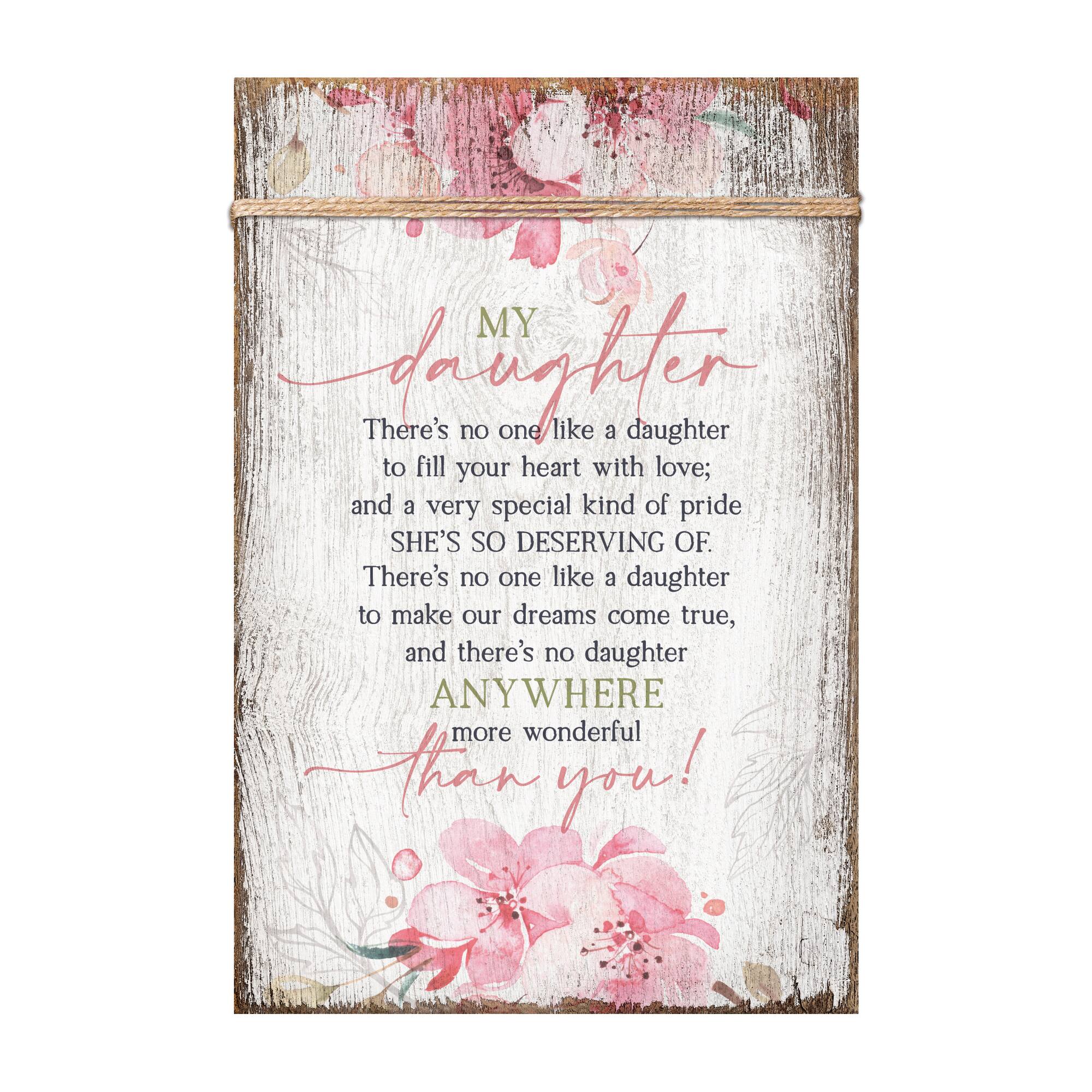 My Daughter Plaque with Easel and Wall Hanger